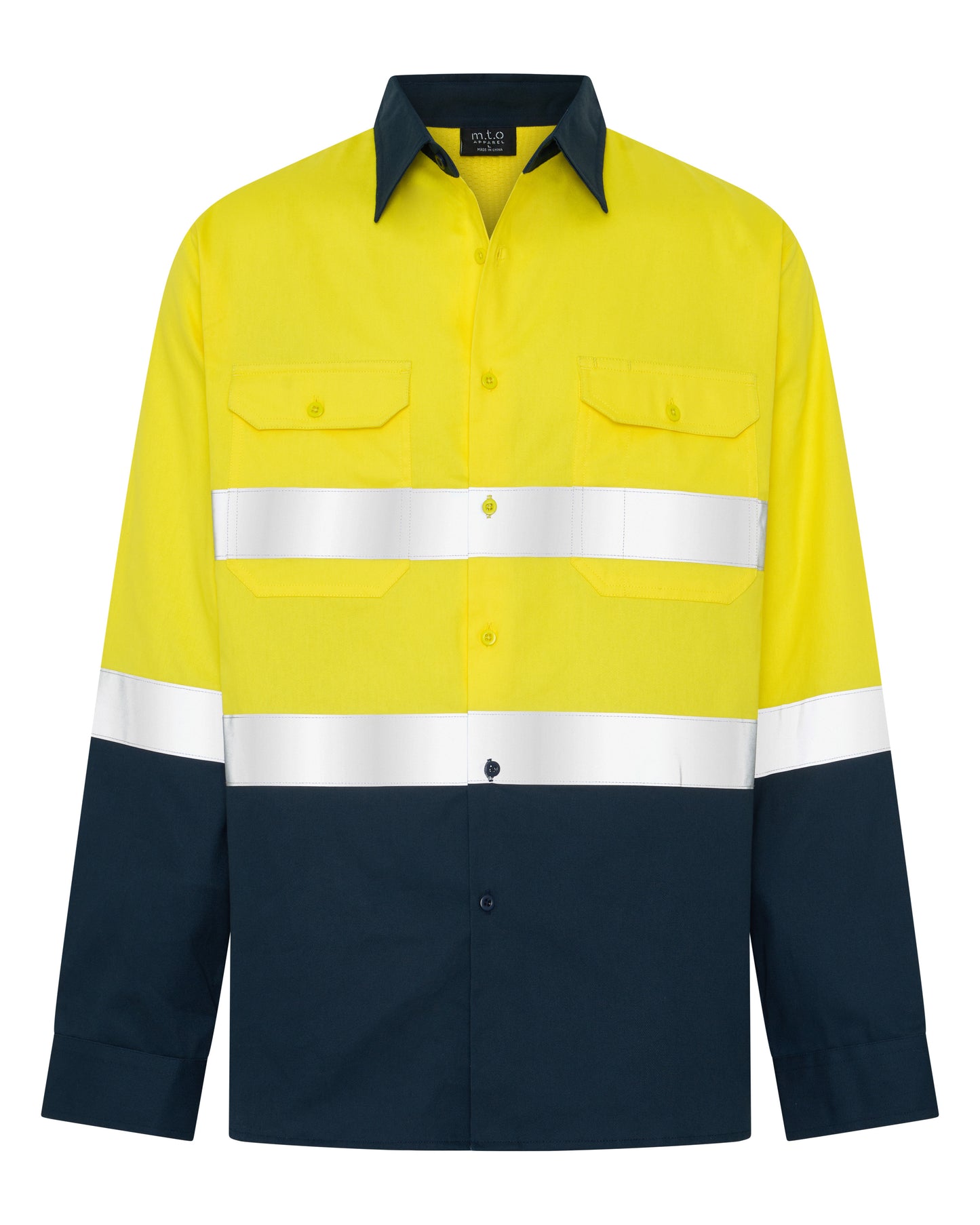 1316TTR 190 Men's Long Sleeves Hi Viz Shirt with Reflective