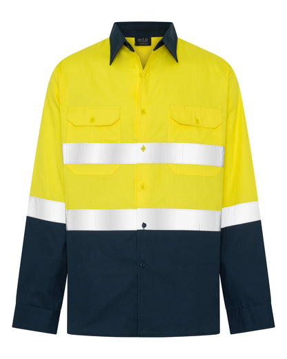 1316TTR 190 Men's Long Sleeves Hi Viz Shirt with Reflective