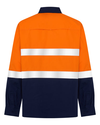 1321TTR Men's Long Sleeves Ripstop Shirt with Reflective