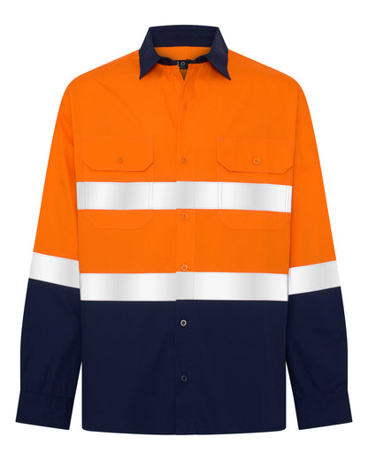 1321TTR Men's Long Sleeves Ripstop Shirt with Reflective