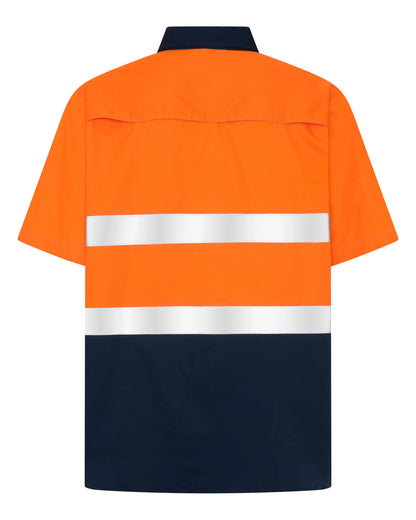 1329TTR Men's Short Sleeves Hi Viz Shirt with Reflective