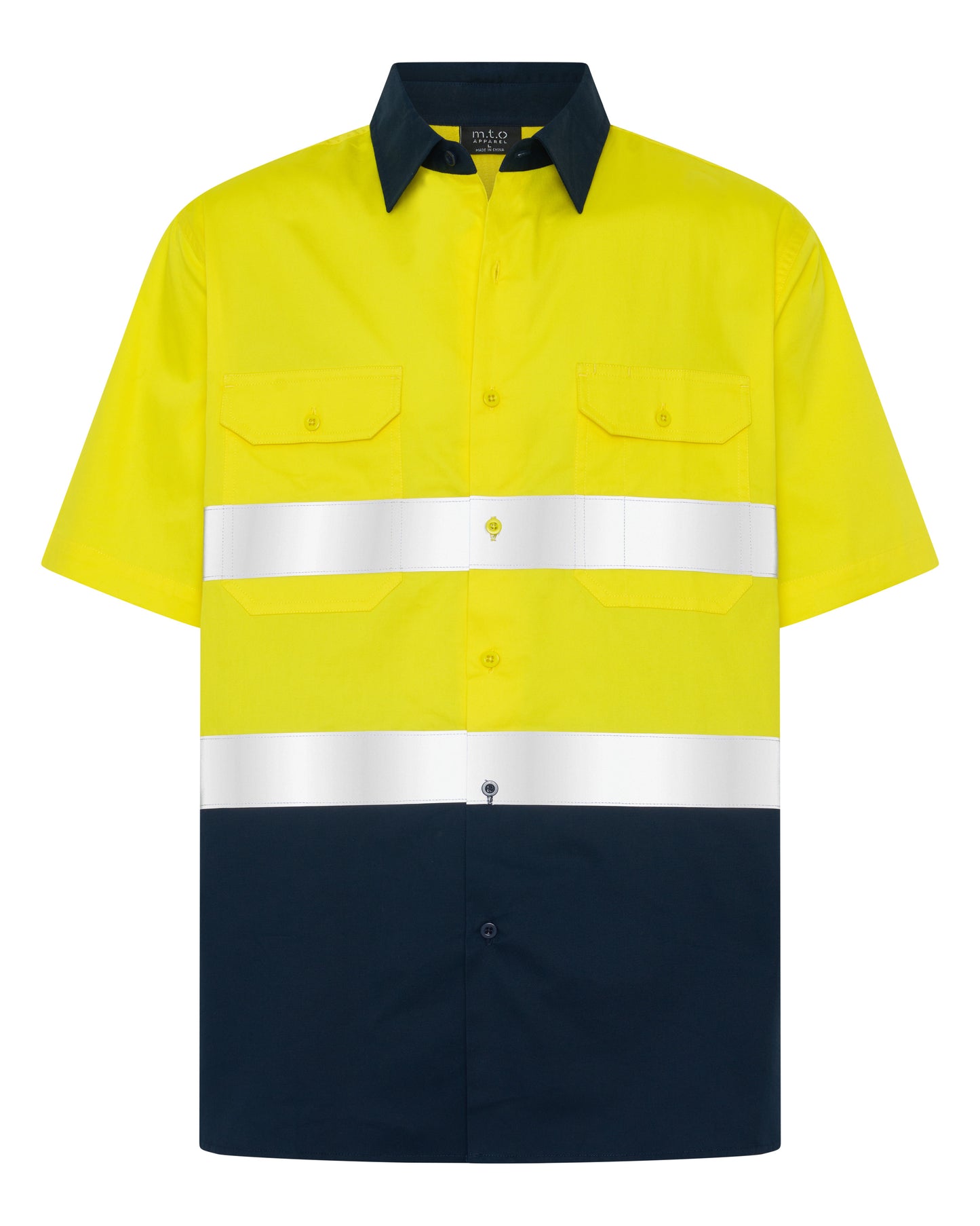 1329TTR Men's Short Sleeves Hi Viz Shirt with Reflective