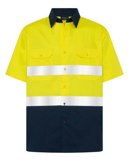1329TTR Men's Short Sleeves Hi Viz Shirt with Reflective