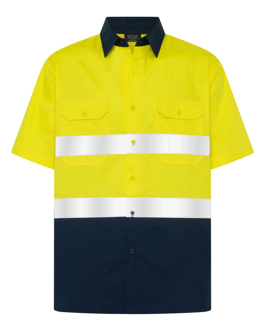 1329TTR Men's Short Sleeves Hi Viz Shirt with Reflective