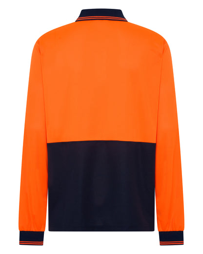 1336TT Hi Viz Long Sleeves Two Tones Polo