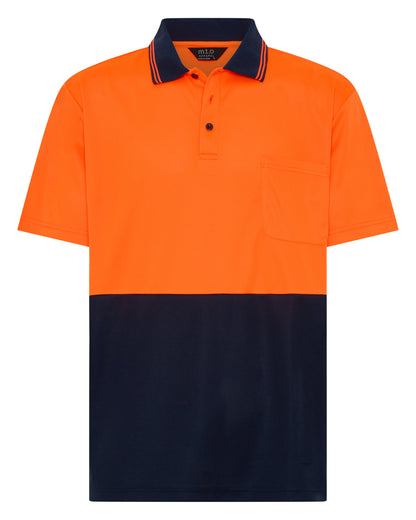 1336TT Hi Viz Polo Short Sleeves Two tones