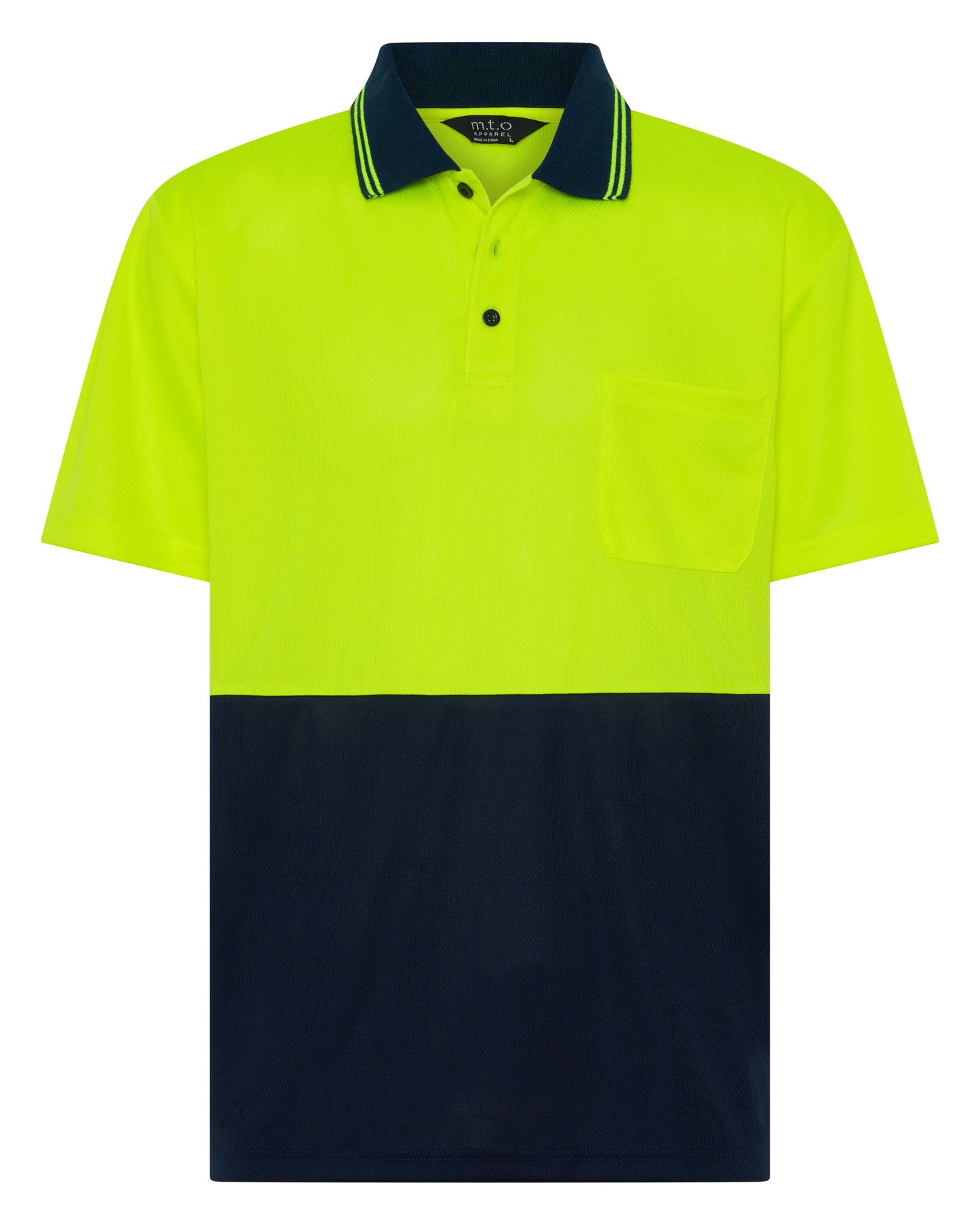 1336TT Hi Viz Polo Short Sleeves Two tones