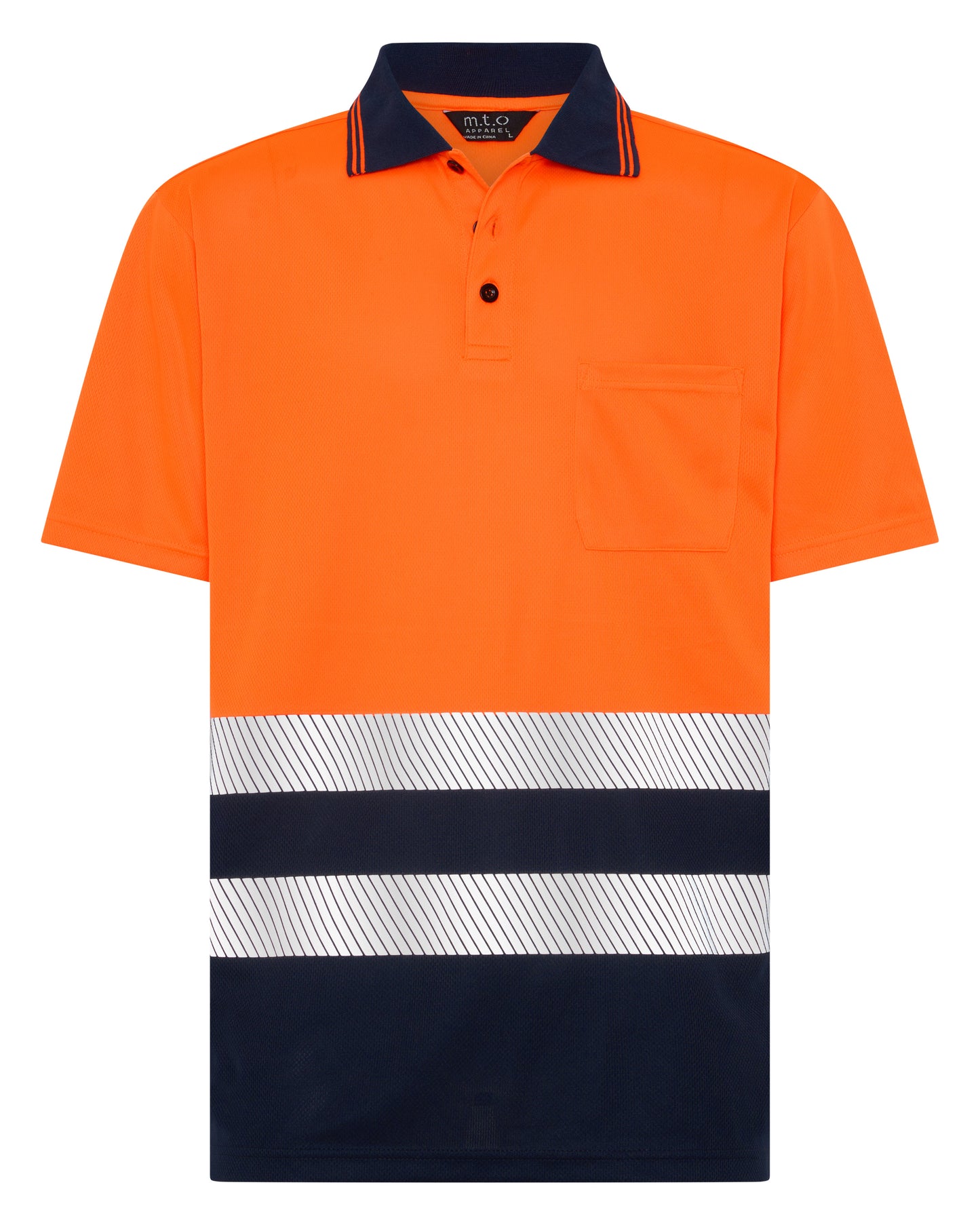 1336TTR Hi Viz Short Sleeves Polo with Reflective