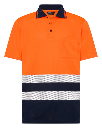 1336TTR Hi Viz Short Sleeves Polo with Reflective