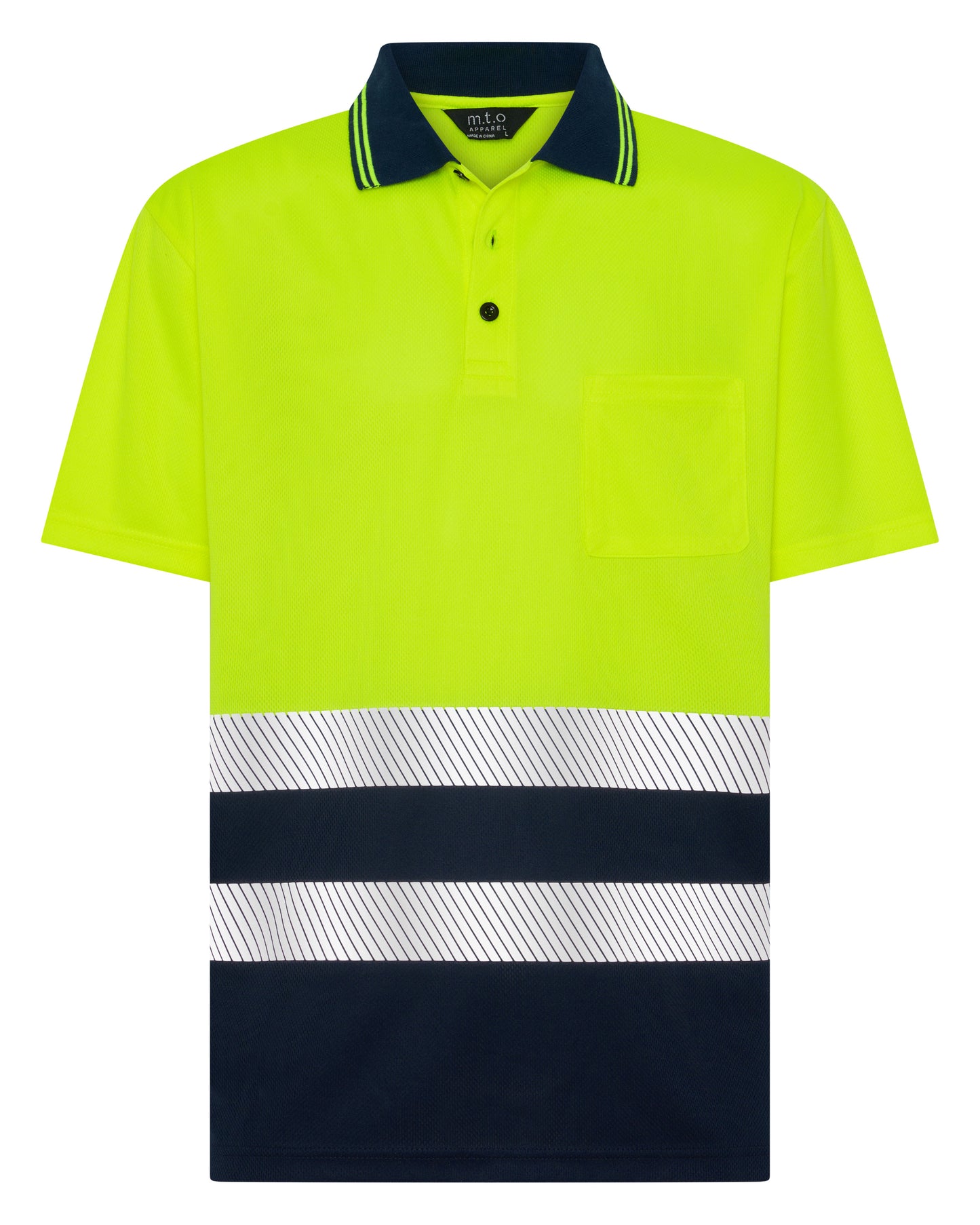 1336TTR Hi Viz Short Sleeves Polo with Reflective