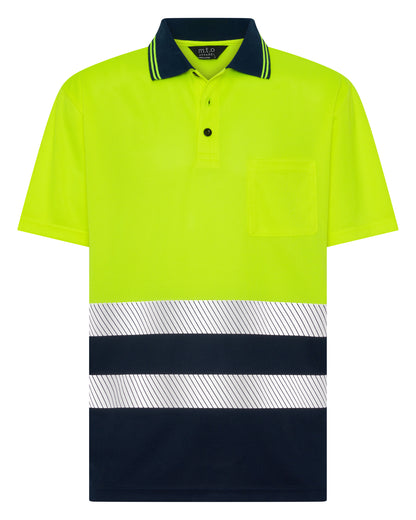 1336TTR Hi Viz Short Sleeves Polo with Reflective