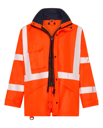 1345R Hi Viz Double Layered Rain Jacket