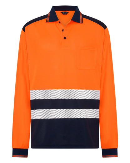 1379 TTR Cut and Sew Long Sleeve Polo