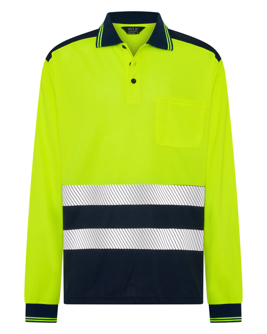 1379 TTR Cut and Sew Long Sleeve Polo