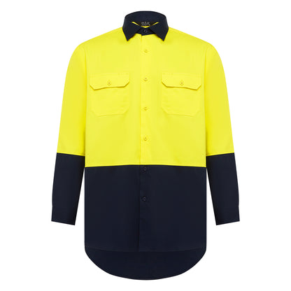 1316TT Men's Two Tones Long Sleeve Hi-Viz Shirt