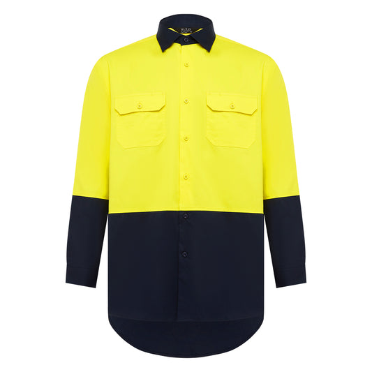 1316TT Men's Two Tones Long Sleeve Hi-Viz Shirt