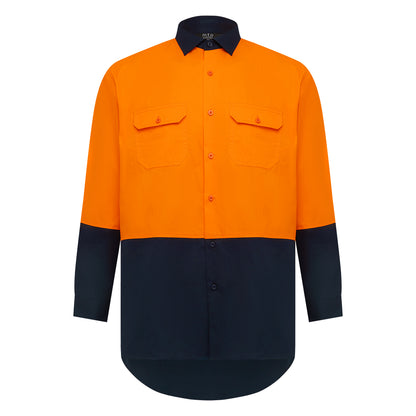 1316TT Men's Two Tones Long Sleeve Hi-Viz Shirt
